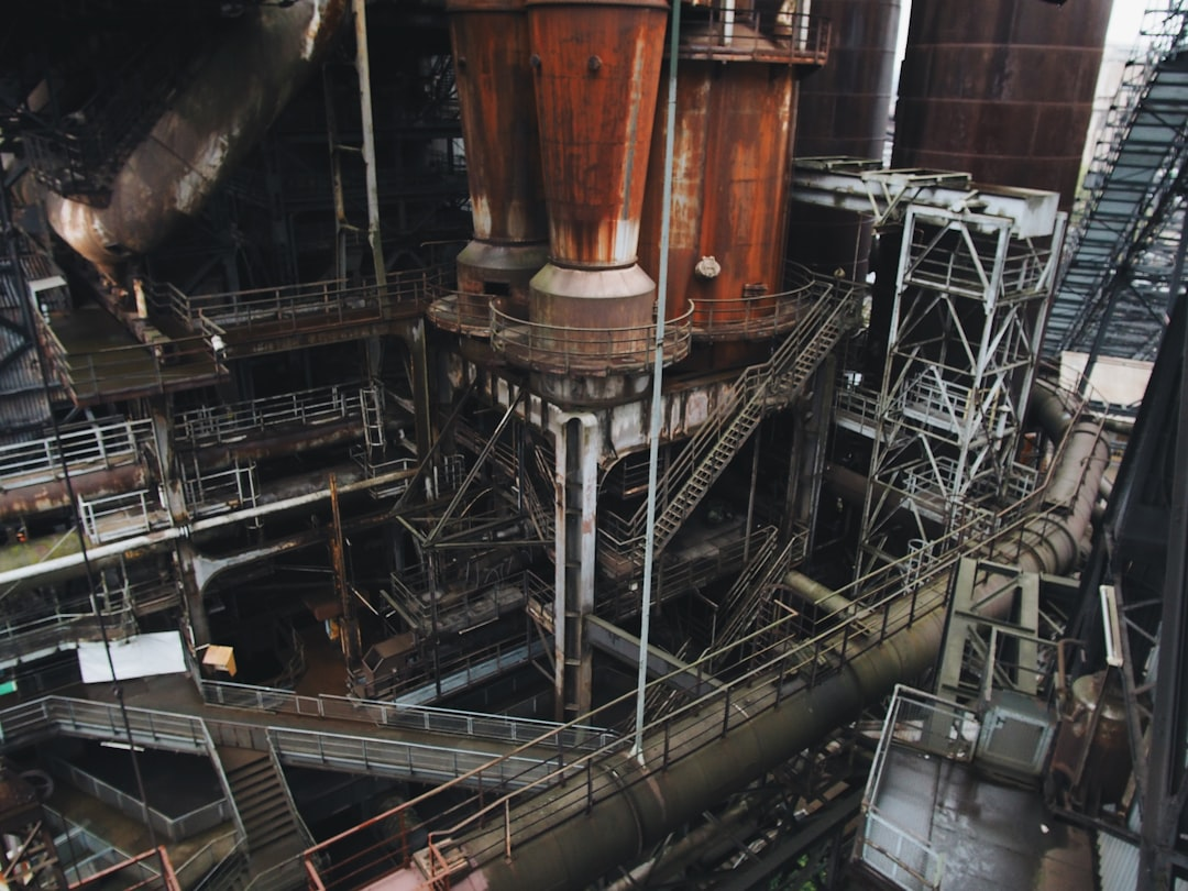 3D-Modell einer Industrieanlage im CAD